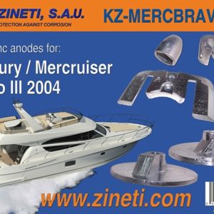 Kit Anodos Cola Mercury/Mercruiser Bravo III